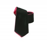 Goldenland 2in1 Slim Krawatte - Schwarz-Pink