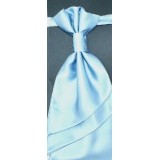 Hochzeit Krawatte mit Einstecktuch - Babyblau