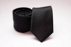 Rossini Slim Krawatte - Schwarz Unifarbige Krawatten