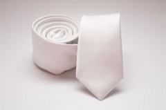 Rossini Slim Krawatte - Weiß Unifarbige Krawatten