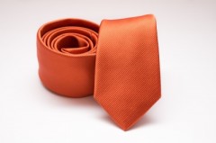 Rossini Slim Krawatte - Orange Unifarbige Krawatten
