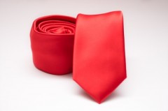 Rossini Slim Krawatte - Rot Unifarbige Krawatten