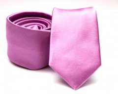 Rossini Slim Krawatte - Violett Unifarbige Krawatten