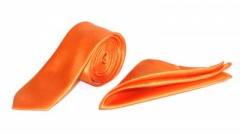 Satin Slim Set - Orange 