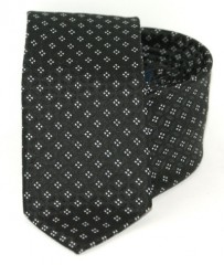 Goldenland Slim Krawatte - Schwarz-Weiß  Kleine gemusterte Krawatten