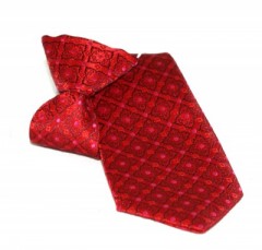  Kinderkrawatte - Rot Gemustert Kinder Krawatte