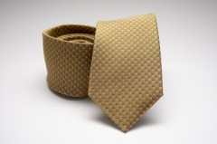 Premium Seidenkrawatte - Dunkelgelb Kleine gemusterte Krawatten