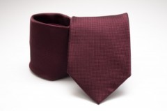 Premium Krawatte - Burgunderrot Kariert Unifarbige Krawatten
