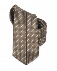 Goldenland Slim Krawatte - Braun Gepunktet 