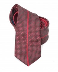 Goldenland Slim Krawatte - Rot Gestreifte Krawatten