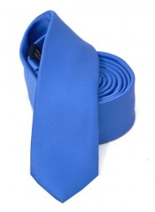 Goldenland Slim Krawatte - Blau Unifarbige Krawatten