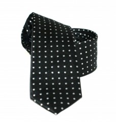 Goldenland Slim Krawatte - Schwarz Gepunktet Kleine gemusterte Krawatten