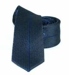 Goldenland Slim Krawatte - Blau Gestreifte Krawatten