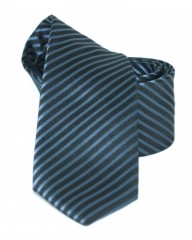 Goldenland Slim Krawatte - Grau Gestreifte Gestreifte Krawatten