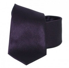 Goldenland Slim Krawatte - Dunkelviolett Unifarbige Krawatten