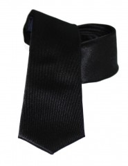 Goldenland Slim Krawatte - Schwarz Unifarbige Krawatten