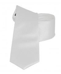 Goldenland Slim Krawatte - Weiß Unifarbige Krawatten
