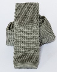 Premium Strickkrawatte - Khaki Unifarbige Krawatten