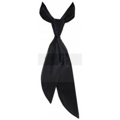 Satin Damenkrawatte - Schwarz Damen Krawatte, Fliege