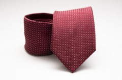 Premium Krawatte - Bordeaux gepunktet Kleine gemusterte Krawatten