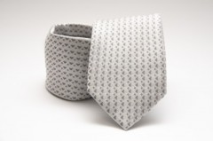 Premium Krawatte - Silber Gemustert 