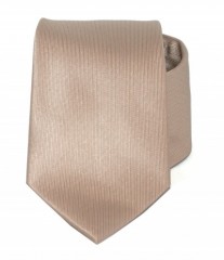 Goldenland Slim Krawatte - Beige Unifarbige Krawatten