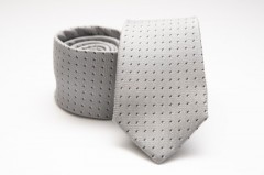Premium Seidenkrawatte - Silber gepunktet Kleine gemusterte Krawatten