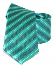 Goldenland Slim Krawatte - Grün Gestreift 