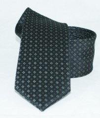 Goldenland Slim Krawatte - Schwarz Kleine gemusterte Krawatten