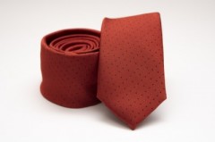   Premium Slim Krawatte - Ziegelfarbe Unifarbige Krawatten