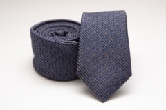 Premium Slim Krawatte - Blau Kleine gemusterte Krawatten