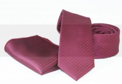 Krawatte Set - Bordeaux Gemustert 