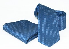 Krawatte Set - Blau Gemustert 