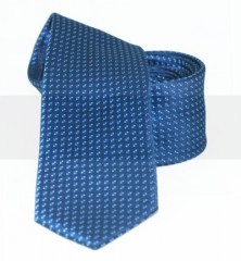 Goldenland Slim Krawatte - Blau Gemustert Kleine gemusterte Krawatten