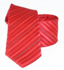   Goldenland Slim Krawatte - Rot Gestreift Gestreifte Krawatten