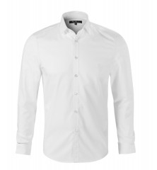 Slim Langarm Hemd - Weiß 