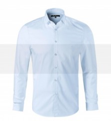 Slim Langarm Hemd - Hellblau Langarmhemden