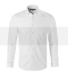 Langarm Hemd - Weiß Comfort Fit