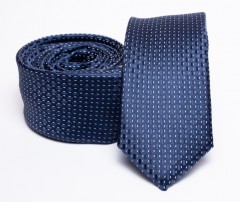 Rossini Slim Krawatte - Blau Gepunktet 