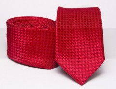 Rossini Slim Krawatte - Rot Gepunktet Kleine gemusterte Krawatten