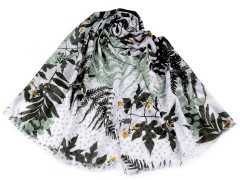 Schal Blätter und Farne - Grün Tücher, Schals