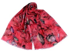 Schal  mit Blumen - Rot Tücher, Schals