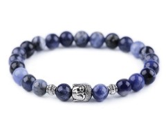 Buddha Armband Sodalith - Blau 