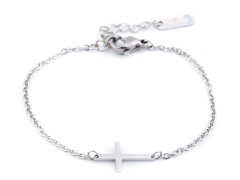 Armband Kreuz rostfreier Edelstahl Herren Schmuck