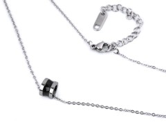 Halskette aus Edelstahl Emaille-Ring 