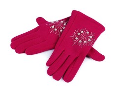 Mädchenhandschuhe Schneeflocke mit Steinchen und Perlen Kinder Schals, Mützen,Handschuhe