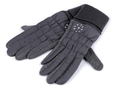 Damen Stepphandschuhe Schneeflocke 