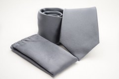 Premium Krawatte Set - Grau 