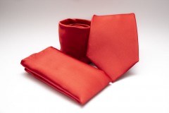 Premium Krawatte Set - Rot Unifarbige Krawatten