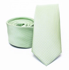 Rossini Slim Krawatte - Hellgrün gepunktet Kleine gemusterte Krawatten